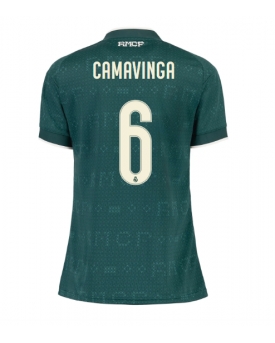 Real Madrid Eduardo Camavinga #6 Maglia Gara Trasferta Repliche 2026-27 Donna Maniche Corte Real Madrid Eduardo Camavinga #6 Maglia Gara Trasferta Repliche 2026-27 Donna Maniche Corte